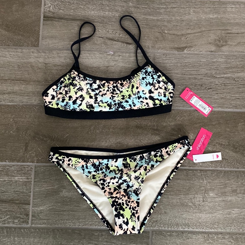 Xhilaration cheeky sporty bikini Med 4-6